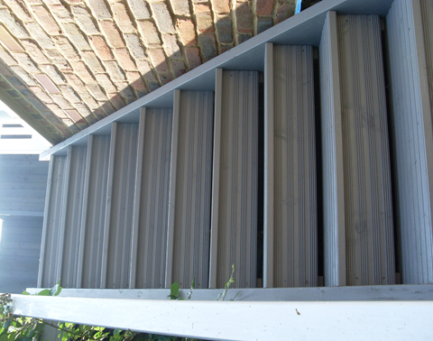 Lizzie Wells Decorating - Painted Decking Steps
